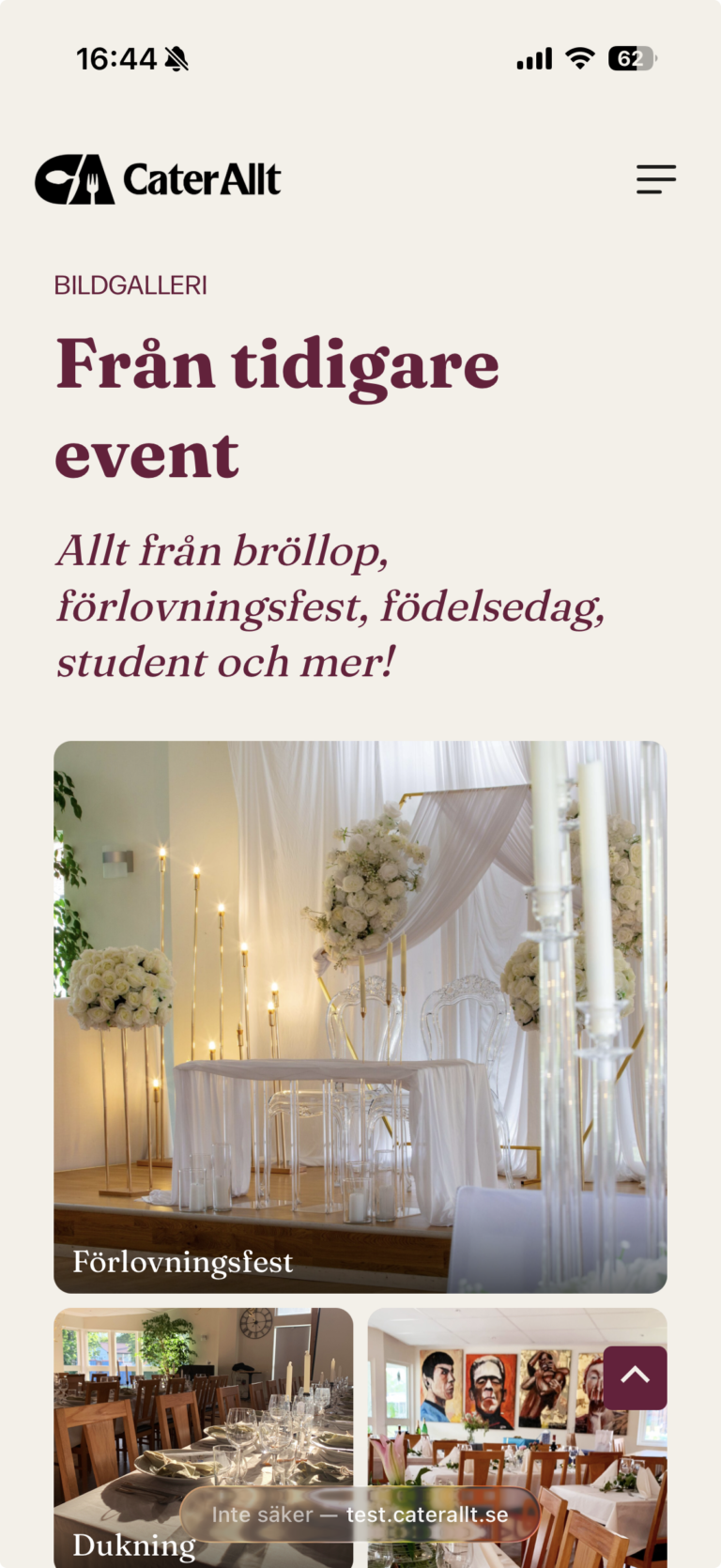 Hyra Festvåning i Bromma – upp till 100 gäster CaterAllt 2